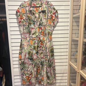 Tropical Print Women's Dress